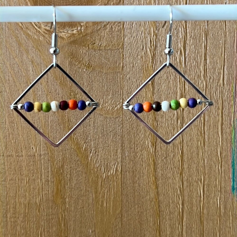 22108 multi-colored earrings
